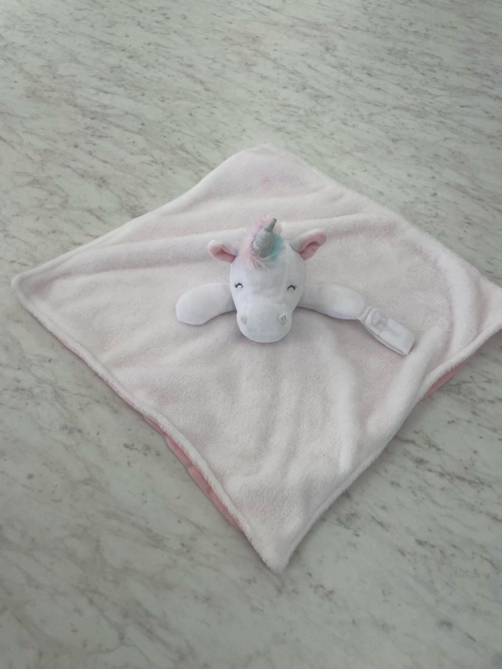Carter's Pink Unicorn Plush handheld Lovie